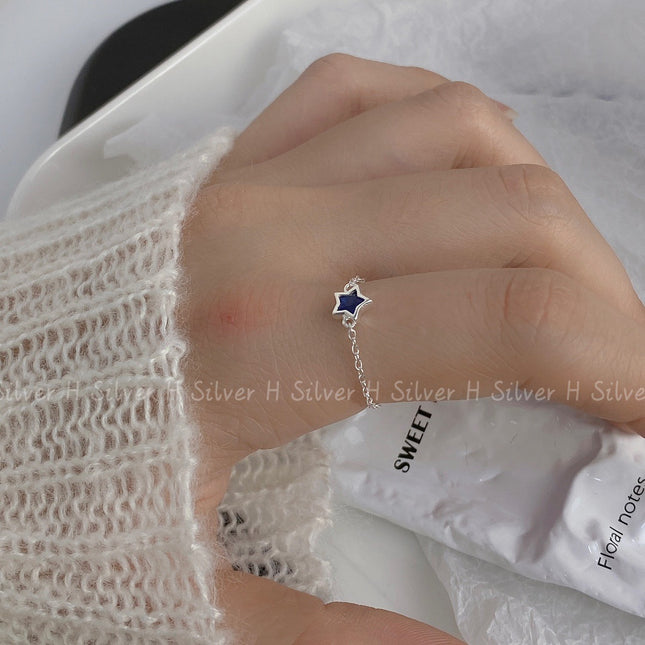 Silver Light Luxury Zircon Ring