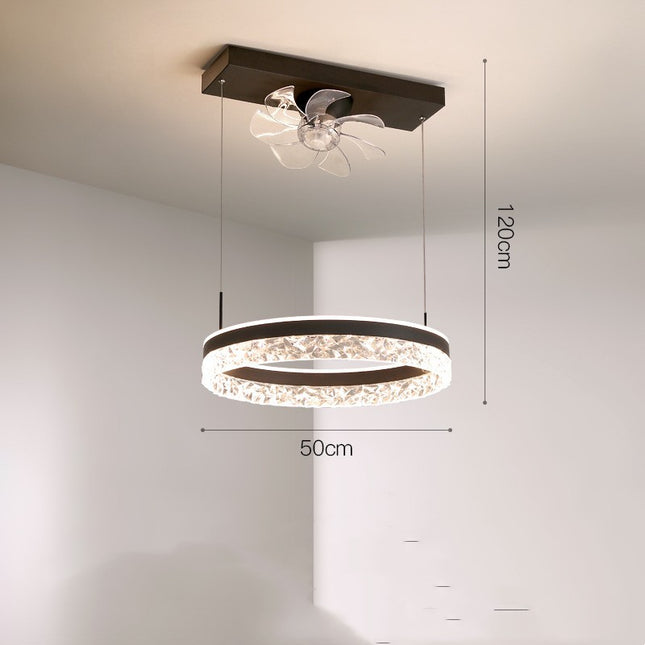 Scandinavian Invisible Ceiling Fan Light
