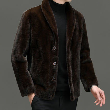 Men's Reversible Padded Fur Jacket