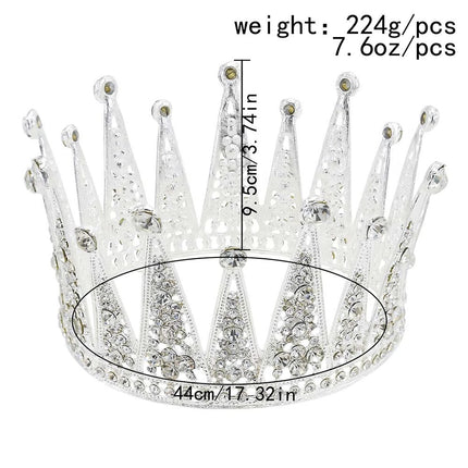 Bijoux de cheveux de mariage de mode de couronne de diamant