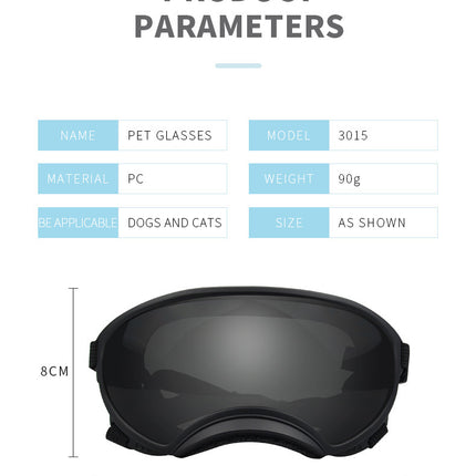 Lunettes de ski pour chien