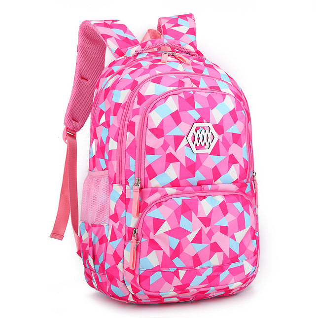 Sac d'école à double bandoulière pour filles Han Edition College Wind pour les enfants de la 3e à la 6e année