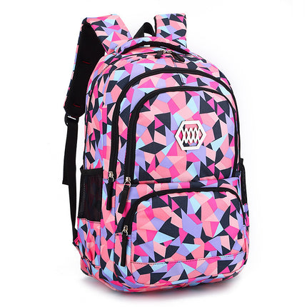 Sac d'école à double bandoulière pour filles Han Edition College Wind pour les enfants de la 3e à la 6e année