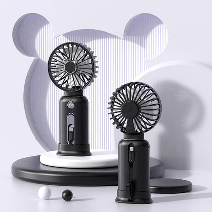 2-in-1 Handheld & Desktop Mini Fan