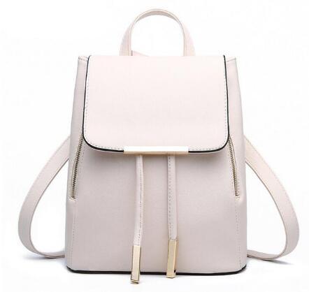 Sac à dos élégant en cuir PU pour adolescentes - Sac d'école durable et à la mode