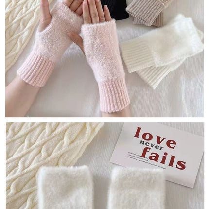 Gants tricotés thermiques à écran tactile pour femmes