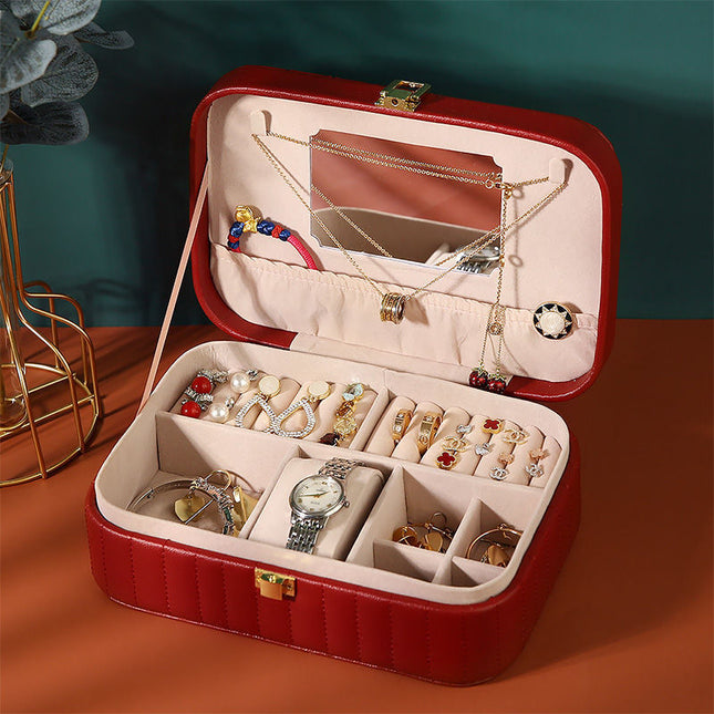 Portable PU Jewelry Box