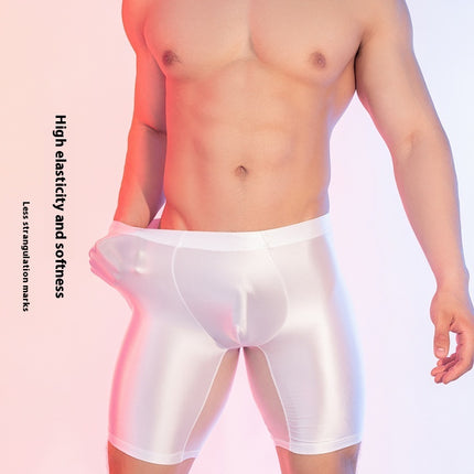Leggings gainants en soie glacée brillante