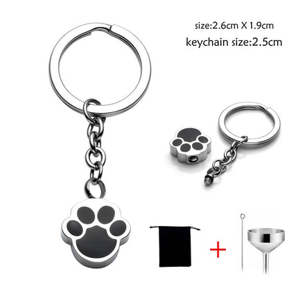 Pendentif urne avec patte de chien pouvant s'ouvrir