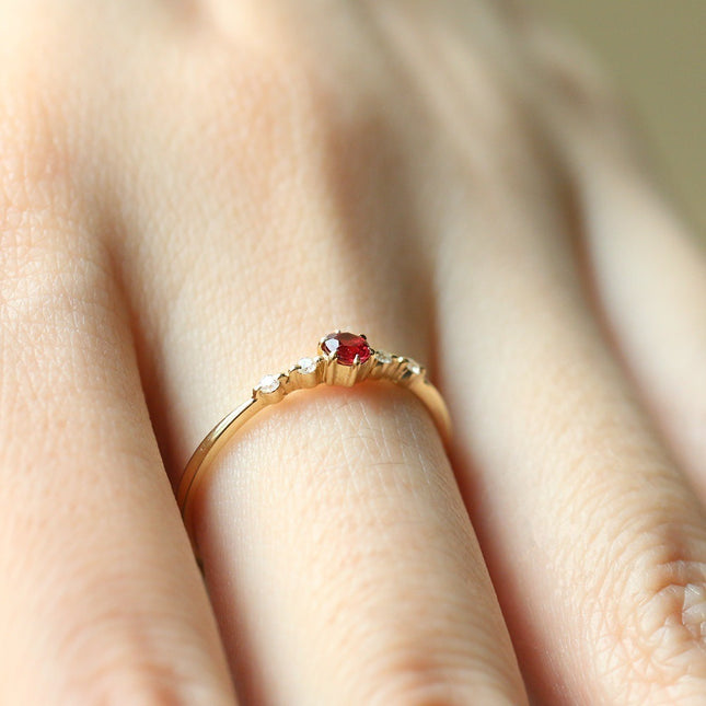 Bague de fiançailles en or