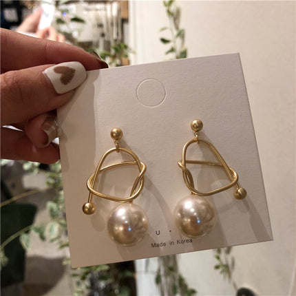 Boucles d'oreilles en perles personnalisées avec enroulement en métal