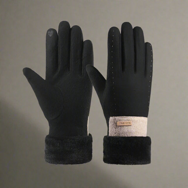 Gants d'hiver tricotés Bejirog pour femmes avec doublure polaire et écran tactile