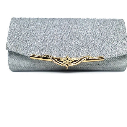 Pochette de mariage élégante – Tissu, bandoulière en chaîne