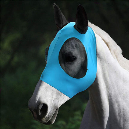 Masque anti-mouches en lycra avec oreilles pour chevaux