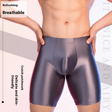 Leggings gainants en soie glacée brillante