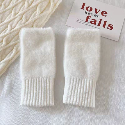 Gants tricotés thermiques à écran tactile pour femmes