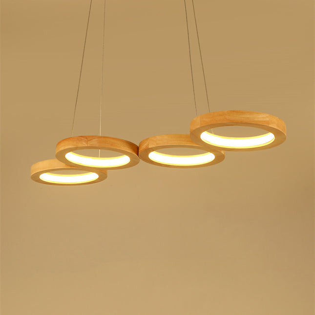 Solid Wood Dining Pendant Light