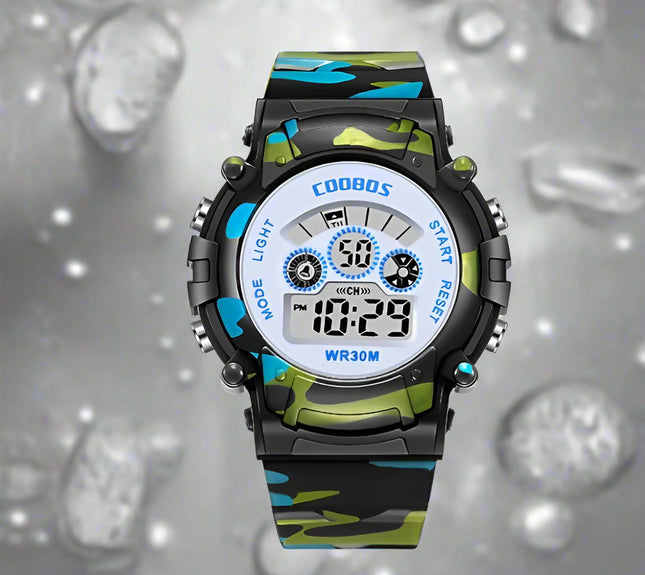 Montre électronique étanche pour enfants et étudiants