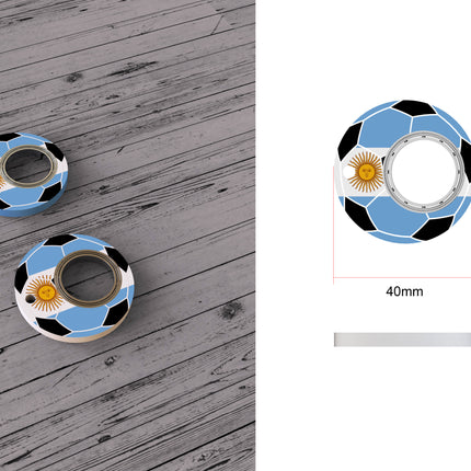 Football World Cup Fidget Spinner Toy Keychain