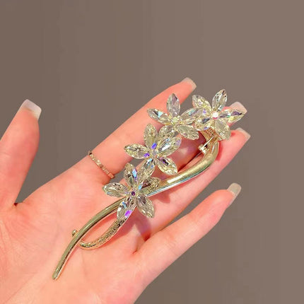 Épingle à cheveux Twister en forme de fleur de cristal