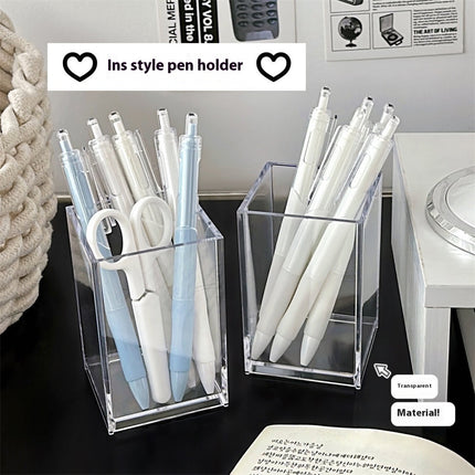 Transparent Acrylic Pen Holder