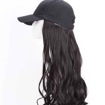 Casquette perruque grosse vague