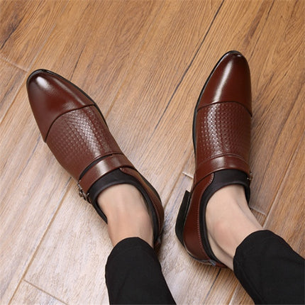 Men's Formal Leather Shoes - Breathable, Wear-Resistant, Non-Slip