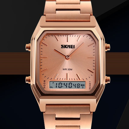 Retro Classic Business Steel Strap Electronic Watch