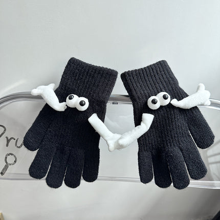 Gants chauds magnétiques pour couple Gants mignons pour les mains de poupée