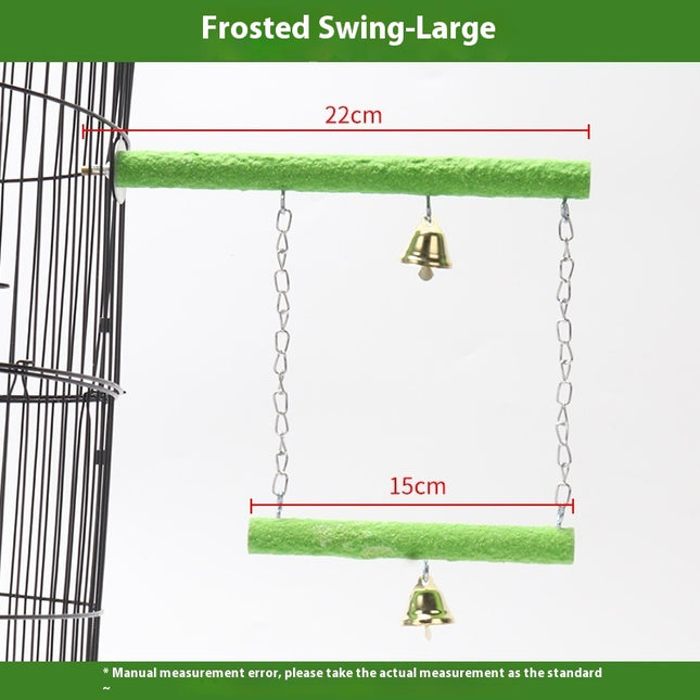 Parrot Solid Wood Stand Rod Swing