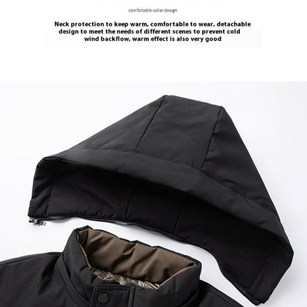 Men's Fleece-Lined Down Jacket