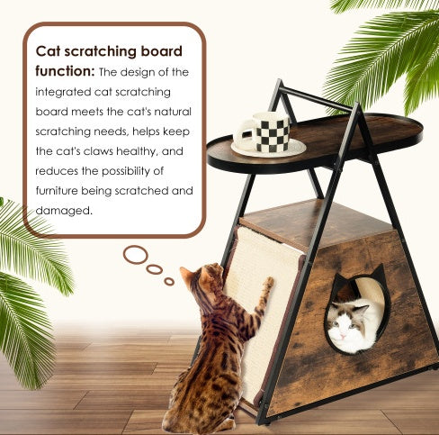 Cat House End Table