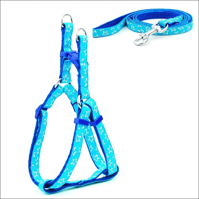 Polka Dot Pet Chest Straps with Leash