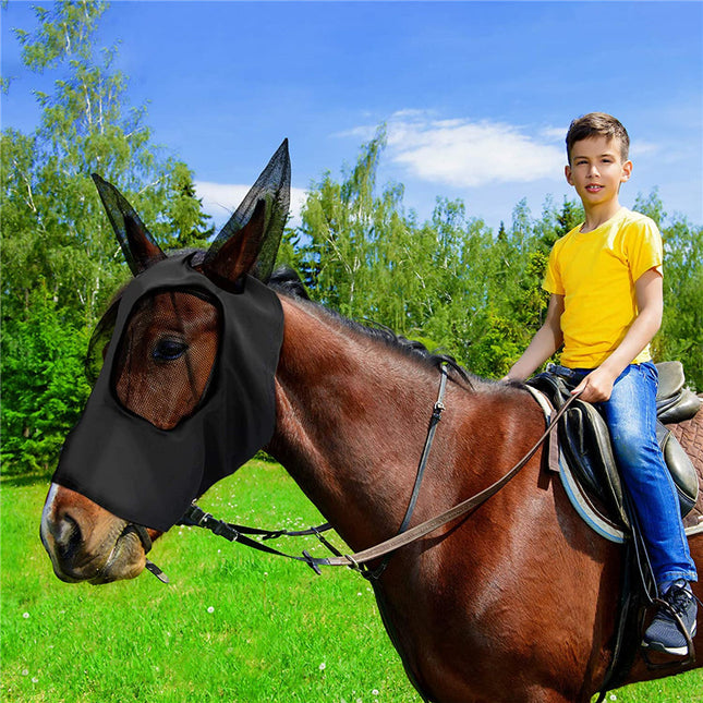 Lycra Horse Fly Mask with Ears