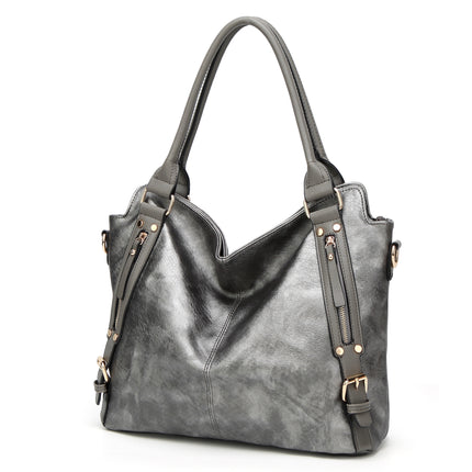 Sac fourre-tout vintage en cuir PU pour femme