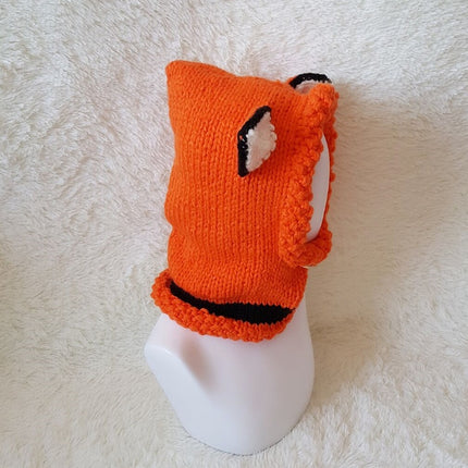 Bonnet en laine tricoté avec cache-oreilles pour enfants