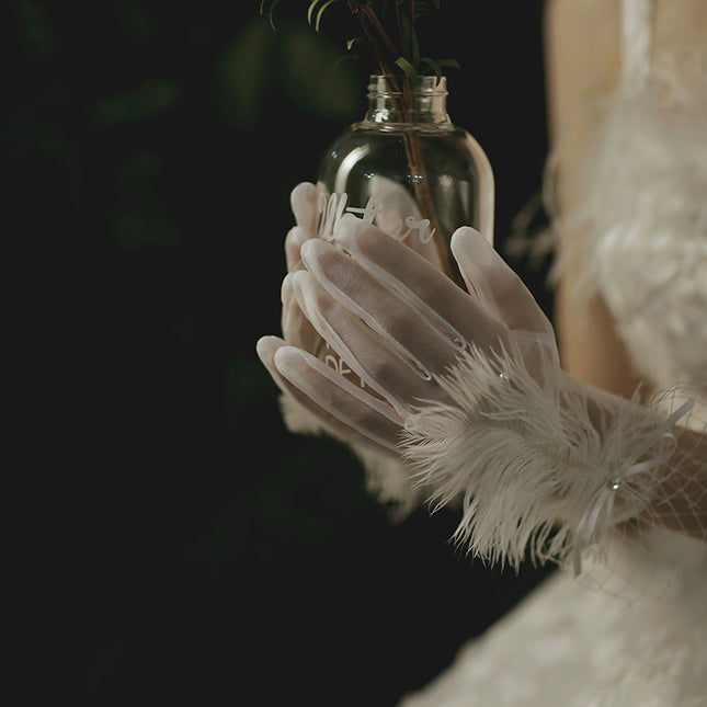 Robe de mariée Gants de mariage Femme