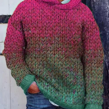 Men's Classic Woven Hooded Sweater