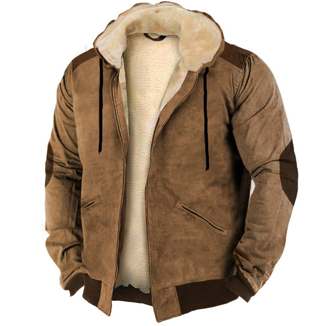 Men's Minimalist Warm Hooded Jacket