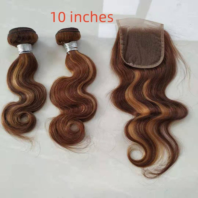 Real Hair Weave Piano Color Hair Block Body Wave