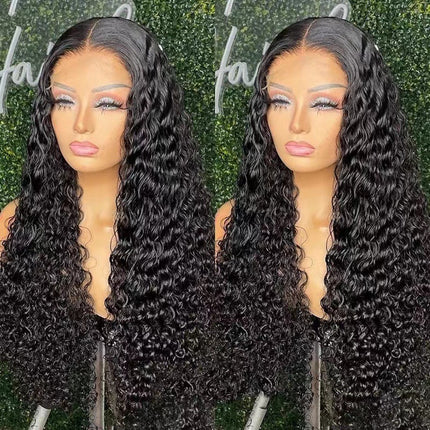 Front Lace Wig Women's Long Curly Hair