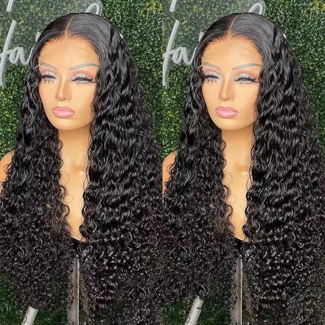 Front Lace Wig Women's Long Curly Hair