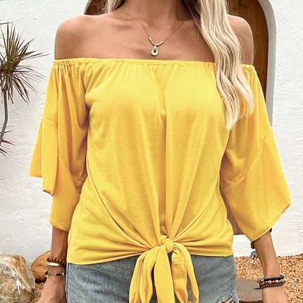 Summer Fall Women's Off-Shoulder T-Shirt