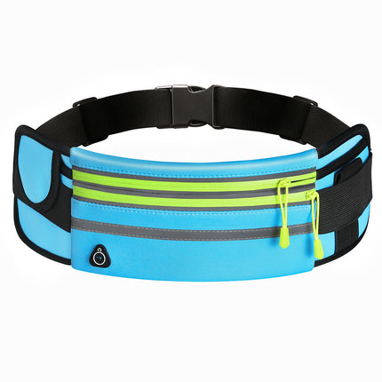 Sac banane imperméable à double fermeture éclair pour le sport et la course à pied, sac banane unisexe