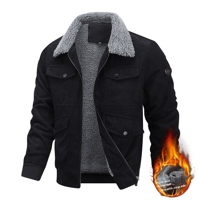 Men's Winter Lapel Fleece Jacket