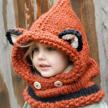 Bonnet en laine tricoté avec cache-oreilles pour enfants