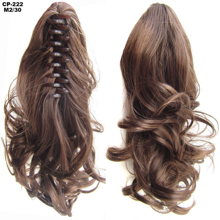 Long Wave Ponytail Wrap Around Clip-In Hair Headwear