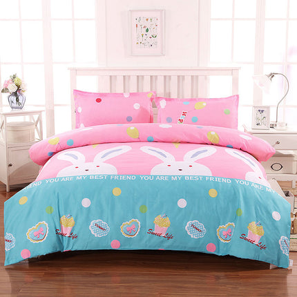 Diamond Velvet 4-Piece Bedding Set