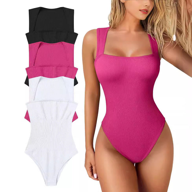 U-neck Sleeveless Jumpsuit