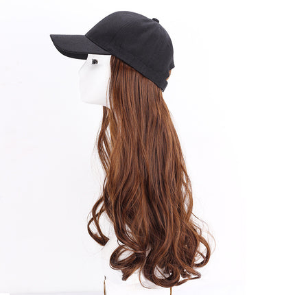 Casquette perruque grosse vague